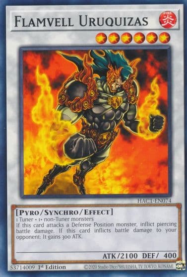 Flamvell Uruquizas Hidden Arsenal: Chapter 1 Yu-Gi-Oh! card