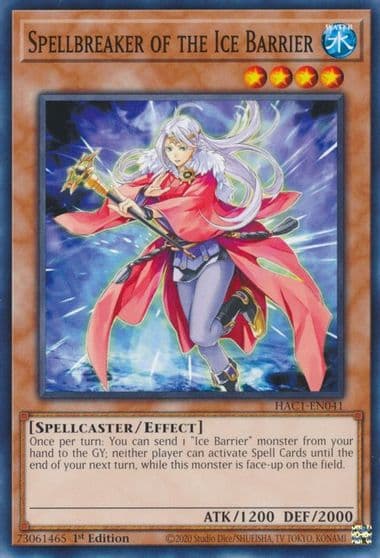 Spellbreaker of the Ice Barrier Hidden Arsenal: Chapter 1 Yu-Gi-Oh! card