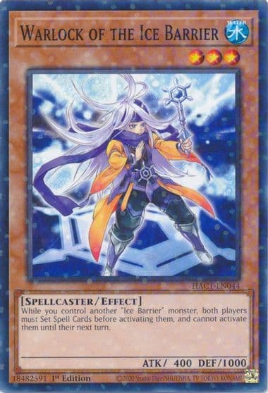 Warlock of the Ice Barrier Duel Terminal Hidden Arsenal: Chapter 1 Yu-Gi-Oh! card