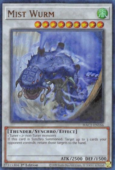 Mist Wurm Duel Terminal Hidden Arsenal: Chapter 1 Yu-Gi-Oh! card