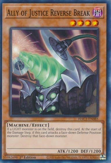 Ally of Justice Reverse Break Hidden Arsenal: Chapter 1 Yu-Gi-Oh! card
