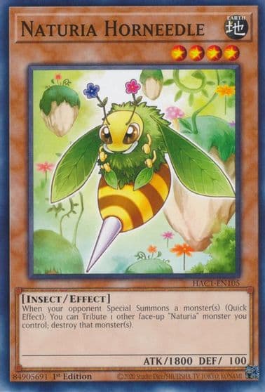 Naturia Horneedle Hidden Arsenal: Chapter 1 Yu-Gi-Oh! card