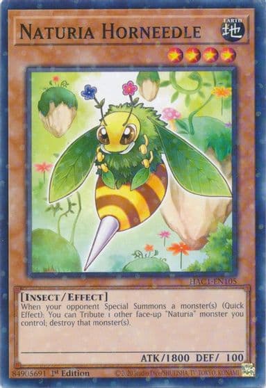 Naturia Horneedle Duel Terminal Hidden Arsenal: Chapter 1 Yu-Gi-Oh! card