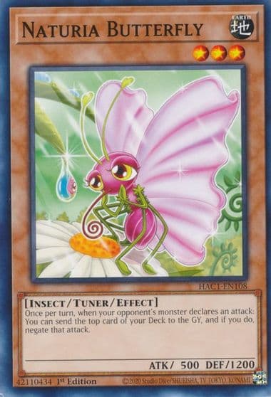 Naturia Butterfly Hidden Arsenal: Chapter 1 Yu-Gi-Oh! card