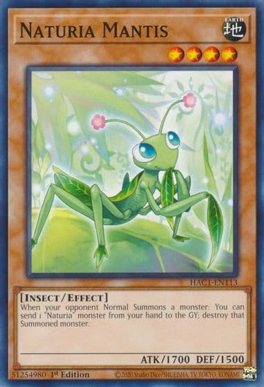 Naturia Mantis Hidden Arsenal: Chapter 1 Yu-Gi-Oh! card