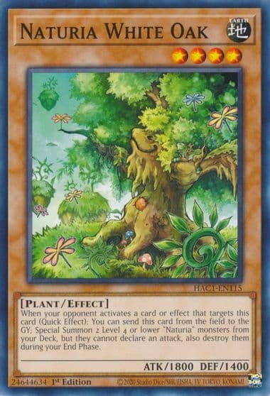 Naturia White Oak Hidden Arsenal: Chapter 1 Yu-Gi-Oh! card