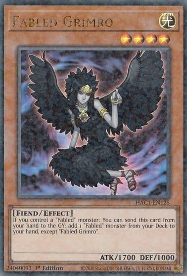 Fabled Grimro Duel Terminal Hidden Arsenal: Chapter 1 Yu-Gi-Oh! card