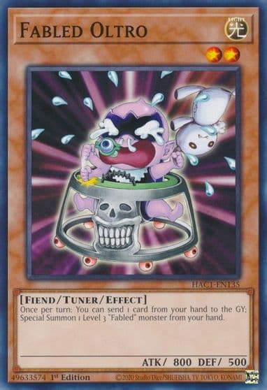 Fabled Oltro Hidden Arsenal: Chapter 1 Yu-Gi-Oh! card