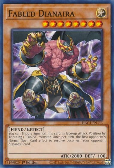 Fabled Dianaira Hidden Arsenal: Chapter 1 Yu-Gi-Oh! card