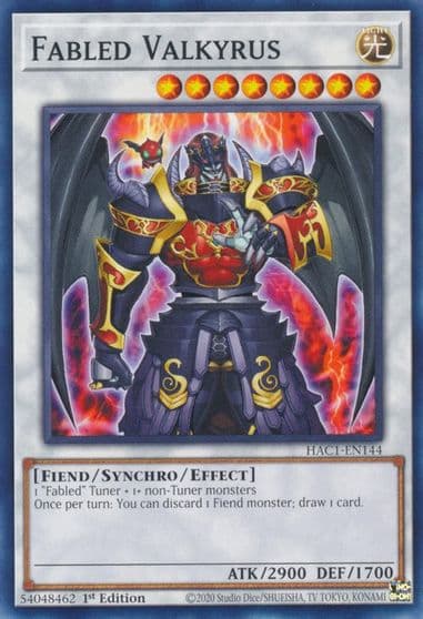 Fabled Valkyrus Hidden Arsenal: Chapter 1 Yu-Gi-Oh! card
