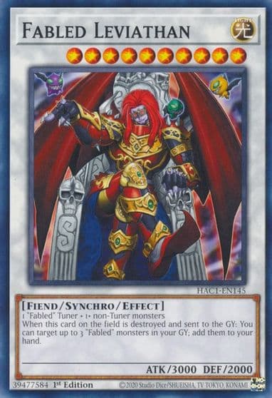Fabled Leviathan Hidden Arsenal: Chapter 1 Yu-Gi-Oh! card