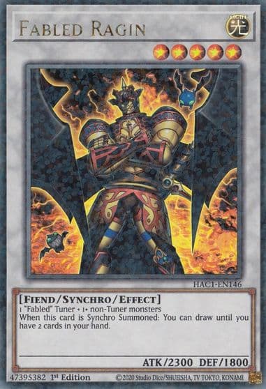 Fabled Ragin Duel Terminal Hidden Arsenal: Chapter 1 Yu-Gi-Oh! card