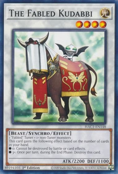 The Fabled Kudabbi Hidden Arsenal: Chapter 1 Yu-Gi-Oh! card