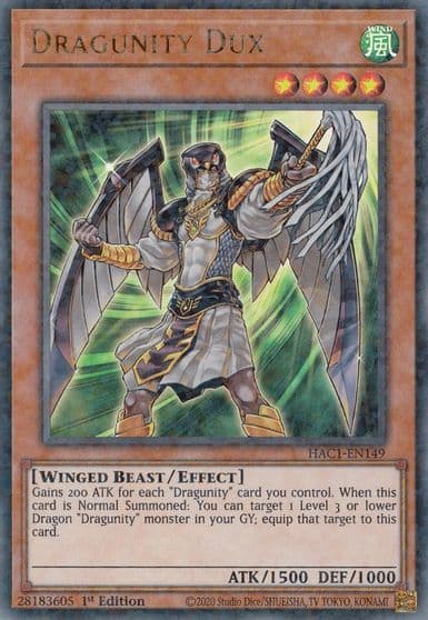 Dragunity Dux Duel Terminal Hidden Arsenal: Chapter 1 Yu-Gi-Oh! card