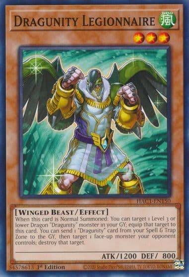 Dragunity Legionnaire Hidden Arsenal: Chapter 1 Yu-Gi-Oh! card