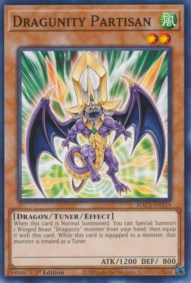 Dragunity Partisan Hidden Arsenal: Chapter 1 Yu-Gi-Oh! card