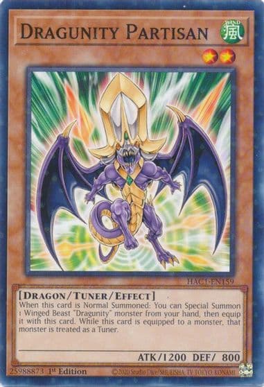 Dragunity Partisan Duel Terminal Hidden Arsenal: Chapter 1 Yu-Gi-Oh! card