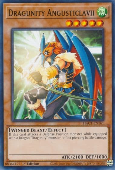 Dragunity Angusticlavii Hidden Arsenal: Chapter 1 Yu-Gi-Oh! card