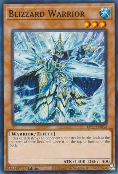 Blizzard Warrior Hidden Arsenal: Chapter 1 Yu-Gi-Oh! card