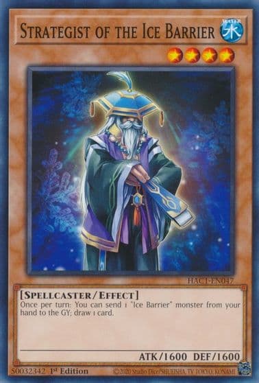Strategist of the Ice Barrier Hidden Arsenal: Chapter 1 Yu-Gi-Oh! card