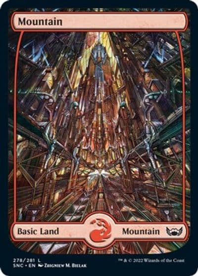 Mountain 278 Streets of New Capenna Magic card