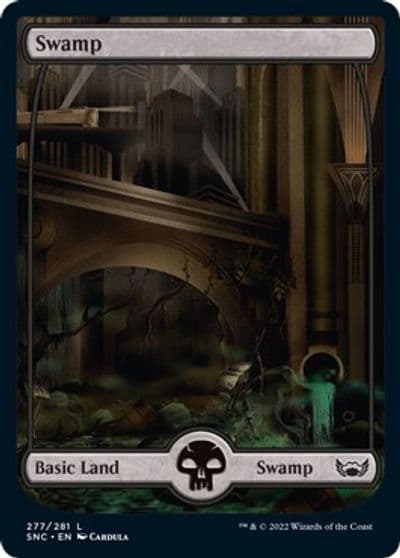 Swamp 277 Streets of New Capenna Magic card