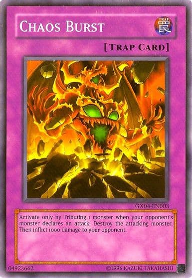 Chaos Burst GX Tag Force 2 Yu-Gi-Oh! Video Game Promotional Cards Yu-Gi-Oh! card