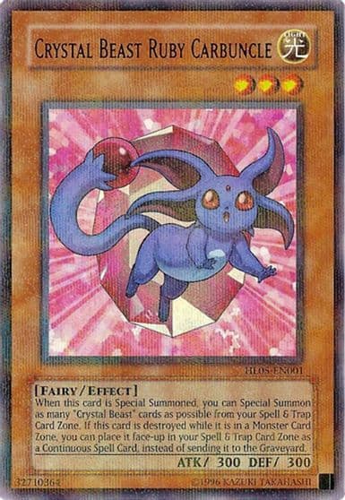 Crystal Beast Ruby Carbuncle Hobby League 5 Yu-Gi-Oh! card