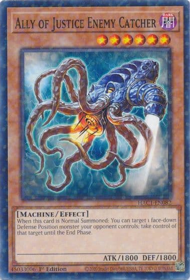 Ally of Justice Enemy Catcher Duel Terminal Hidden Arsenal: Chapter 1 Yu-Gi-Oh! card