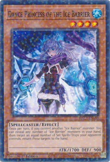 Dance Princess of the Ice Barrier Duel Terminal Hidden Arsenal: Chapter 1 Yu-Gi-Oh! card