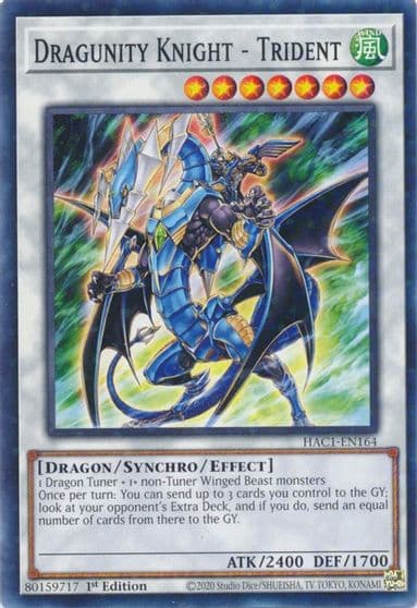 Dragunity Knight Trident Duel Terminal Hidden Arsenal: Chapter 1 Yu-Gi-Oh! card