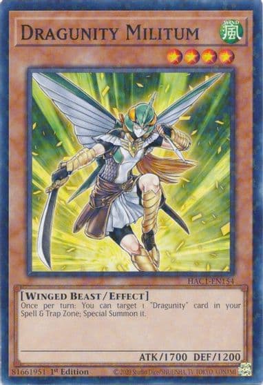 Dragunity Militum Duel Terminal Hidden Arsenal: Chapter 1 Yu-Gi-Oh! card