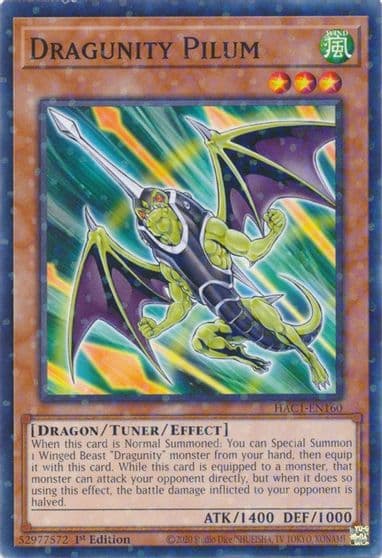 Dragunity Pilum Duel Terminal Hidden Arsenal: Chapter 1 Yu-Gi-Oh! card