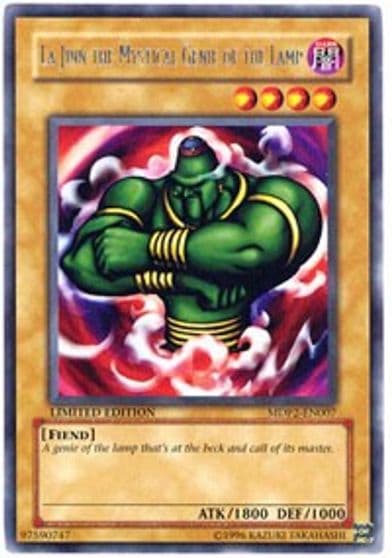 La Jinn the Mystical Genie of the Lamp McDonald's Promo Series 2 Yu-Gi-Oh! card