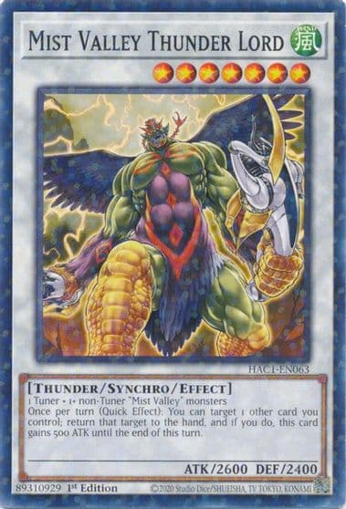 Mist Valley Thunder Lord Duel Terminal Hidden Arsenal: Chapter 1 Yu-Gi-Oh! card