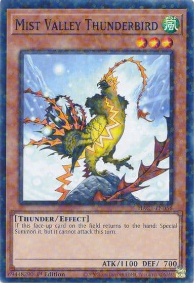 Mist Valley Thunderbird Duel Terminal Hidden Arsenal: Chapter 1 Yu-Gi-Oh! card