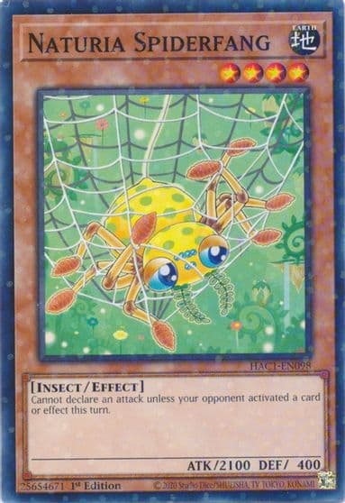 Naturia Spiderfang Duel Terminal Hidden Arsenal: Chapter 1 Yu-Gi-Oh! card