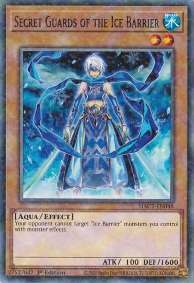 Secret Guards of the Ice Barrier Duel Terminal Hidden Arsenal: Chapter 1 Yu-Gi-Oh! card