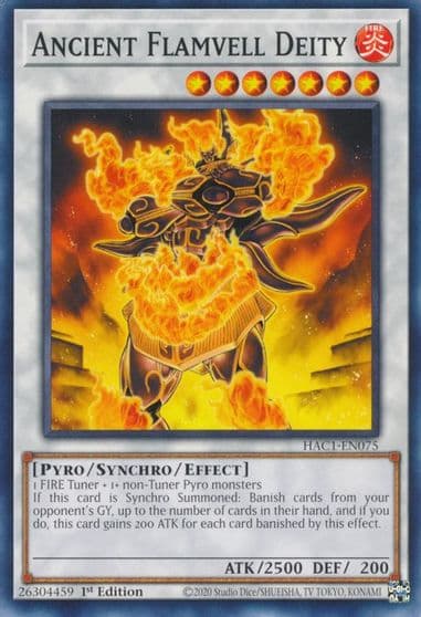 Ancient Flamvell Deity Hidden Arsenal: Chapter 1 Yu-Gi-Oh! card