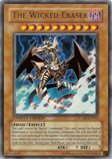 The Wicked Eraser Shonen Jump Magazine Promos Yu-Gi-Oh! card