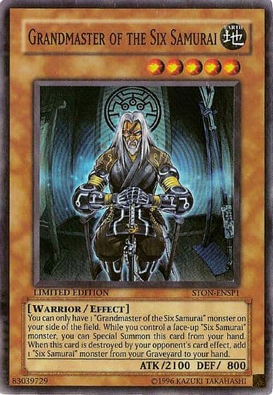 Grandmaster of the Six Samurai Sneak Preview Series 3 Yu-Gi-Oh! card