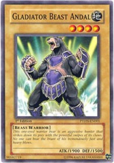 Gladiator Beast Andal Phantom Darkness Yu-Gi-Oh! card