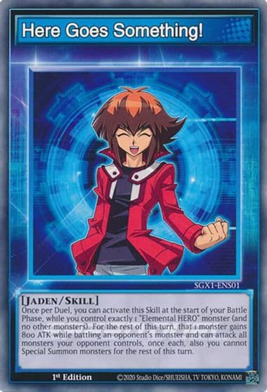 Here Goes Something Speed Duel GX: Duel Academy Box Yu-Gi-Oh! card