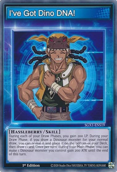 Ive Got Dino DNA Speed Duel GX: Duel Academy Box Yu-Gi-Oh! card