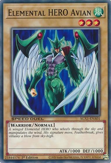 Elemental HERO Avian Speed Duel GX: Duel Academy Box Yu-Gi-Oh! card