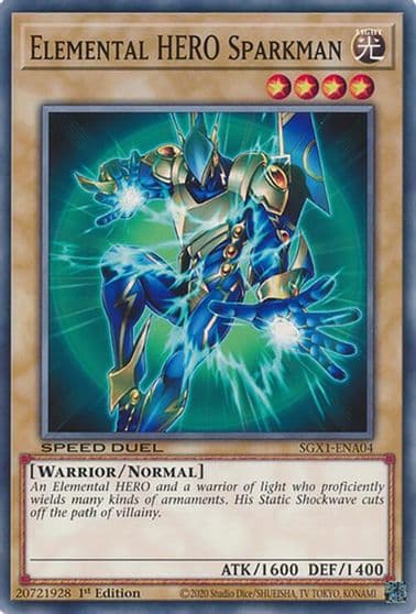 Elemental HERO Sparkman Speed Duel GX: Duel Academy Box Yu-Gi-Oh! card