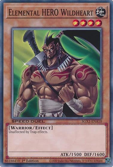 Elemental HERO Wildheart Speed Duel GX: Duel Academy Box Yu-Gi-Oh! card