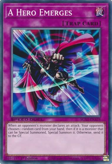 A Hero Emerges Speed Duel GX: Duel Academy Box Yu-Gi-Oh! card