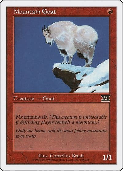 Mountain Goat Classic Sixth Edition Magic card