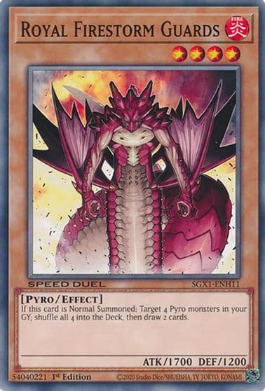 Royal Firestorm Guards Speed Duel GX: Duel Academy Box Yu-Gi-Oh! card